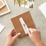 50-Pack Self-Stick 5 in Cardboard Easel Backs, Picture Frame and Art Easel Stand Bulk Pack for Photographs, Artwork, Posters, Signs, and Craft Bright Creations
