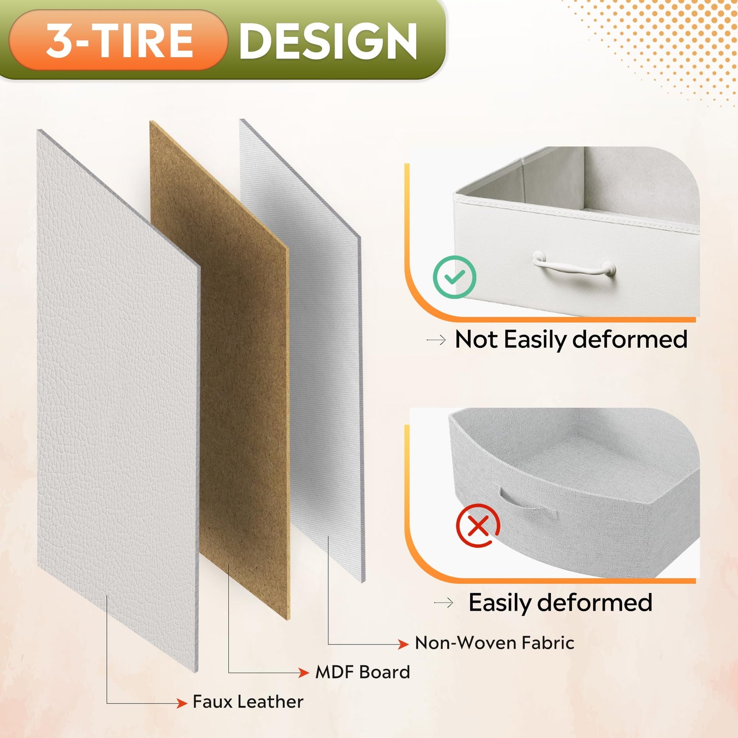 DEVAISE 2 Drawer Mobile File Cabinet, Rolling Printer Stand with Open Storage Shelf, Fabric Vertical Filing Cabinet fits A4 or Letter Size for Home DEVAISE