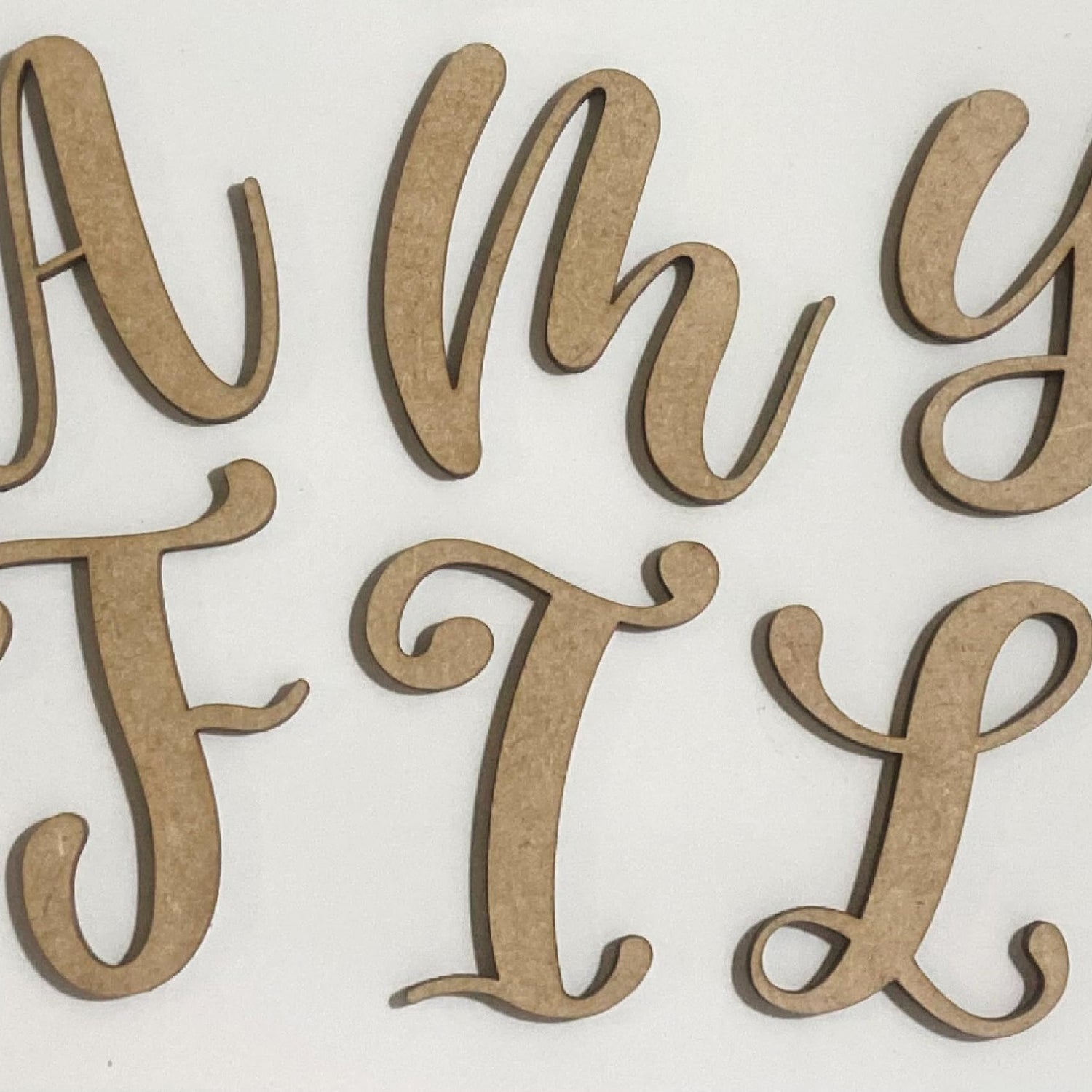 Small Wooden Letters 1 Inch L for Crafts, Unfinished Casking Cream Wood Letter Cutout, Tiny Blank Paintable DIY Shape, Wall Hanging Alphabets NEXTCraft