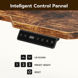 Acrolix 59" Reversiable L-Shaped Electric Standing Desk Adjustable Height Gaming Stand Up Corner Desk Sit Stand Home Office Computer Desk with Splice Acrolix