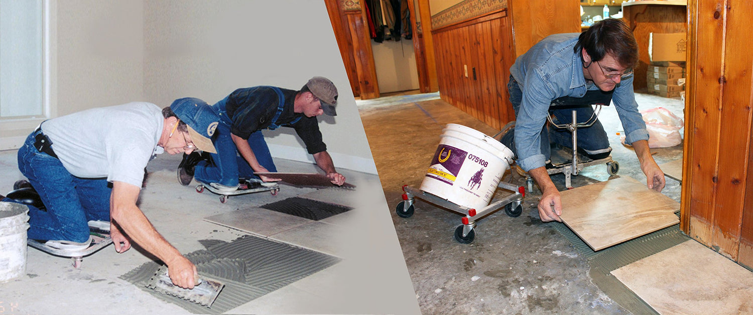 RACATAC Kneeling Sitting Creeper 3" Casters with Chest Support 01RAC3CS WoodArtSupply