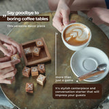 BSIRI Tic Tac Toe for Kids and Adults Coffee Table Living Room Decor and Desk Decor Family Games Night Classic Board Games Wood Rustic for Families BSIRI