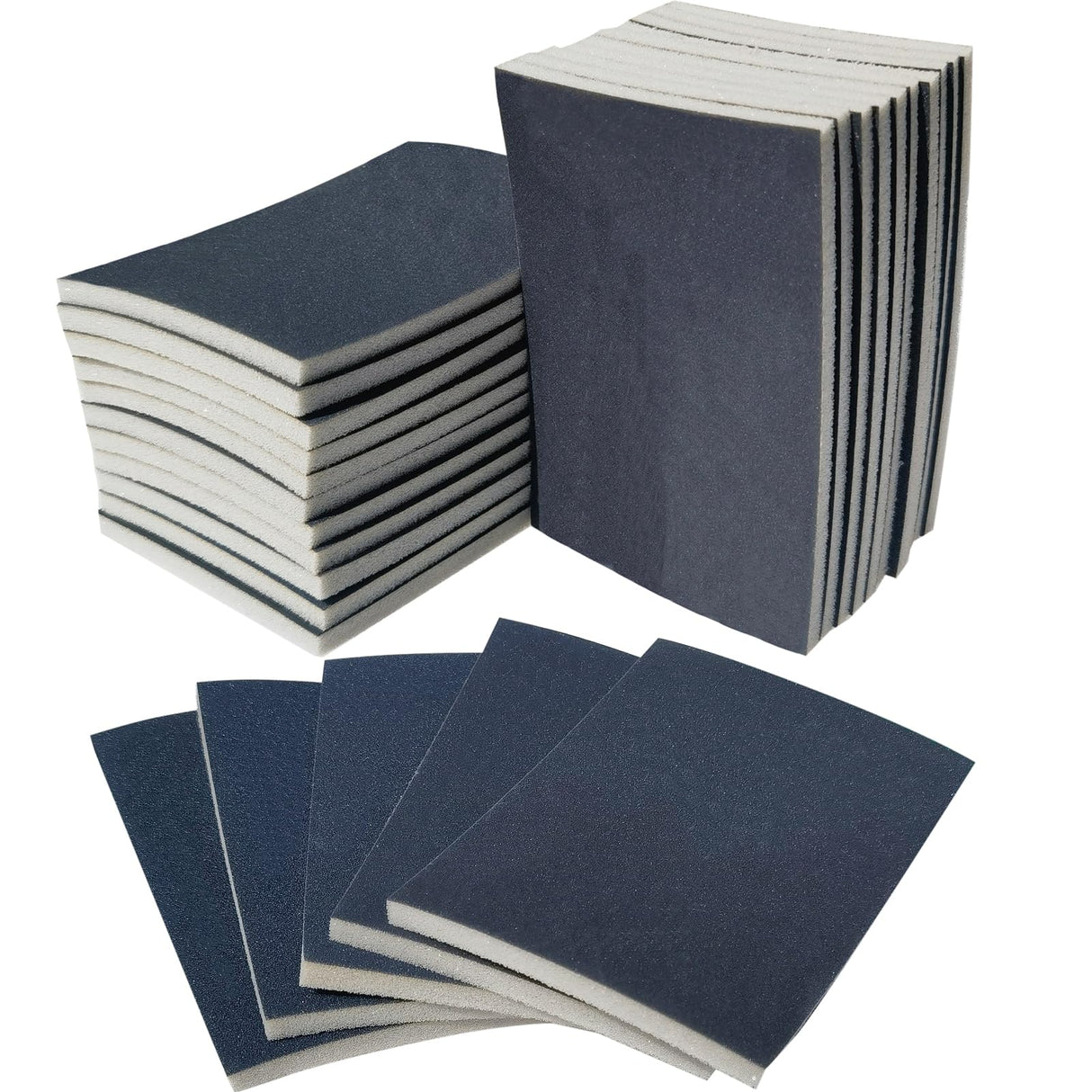 SACKORANGE 20 PCS 3 x 4 Inch 400-3000 Grit Sanding Sponge Set, Ultra Fine Sanding Sponges Pads, Soft Foam Hand Sander Block Wet Dry Sandpaper for SACKORANGE