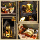 Flever Dollhouse Miniature DIY House Kit Creative Room with Furniture for Romantic Artwork Gift (Luna Magic House) Flever