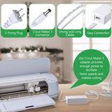 Enhon Power Cord Replacement Compatible with Cricut Maker 3, 24V AC DC Power Adapter Compatible with Cricut Cutting Machine, Charger Power Supply Enhon