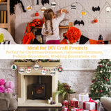 Natural Wood Slices - 30 Pcs 3.5-4 inches Craft Unfinished Wood kit Predrilled with Hole Wooden Circles for Arts Wood Slices Christmas Ornaments DIY Brmeday