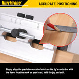 HURRICANE Centering Doweling Jig, Self Center Dowel Jig for Woodworking, Professional Dowel Jig Kit Bushings Set, Drill Guide Bushings Set, Perfect HURRICANE