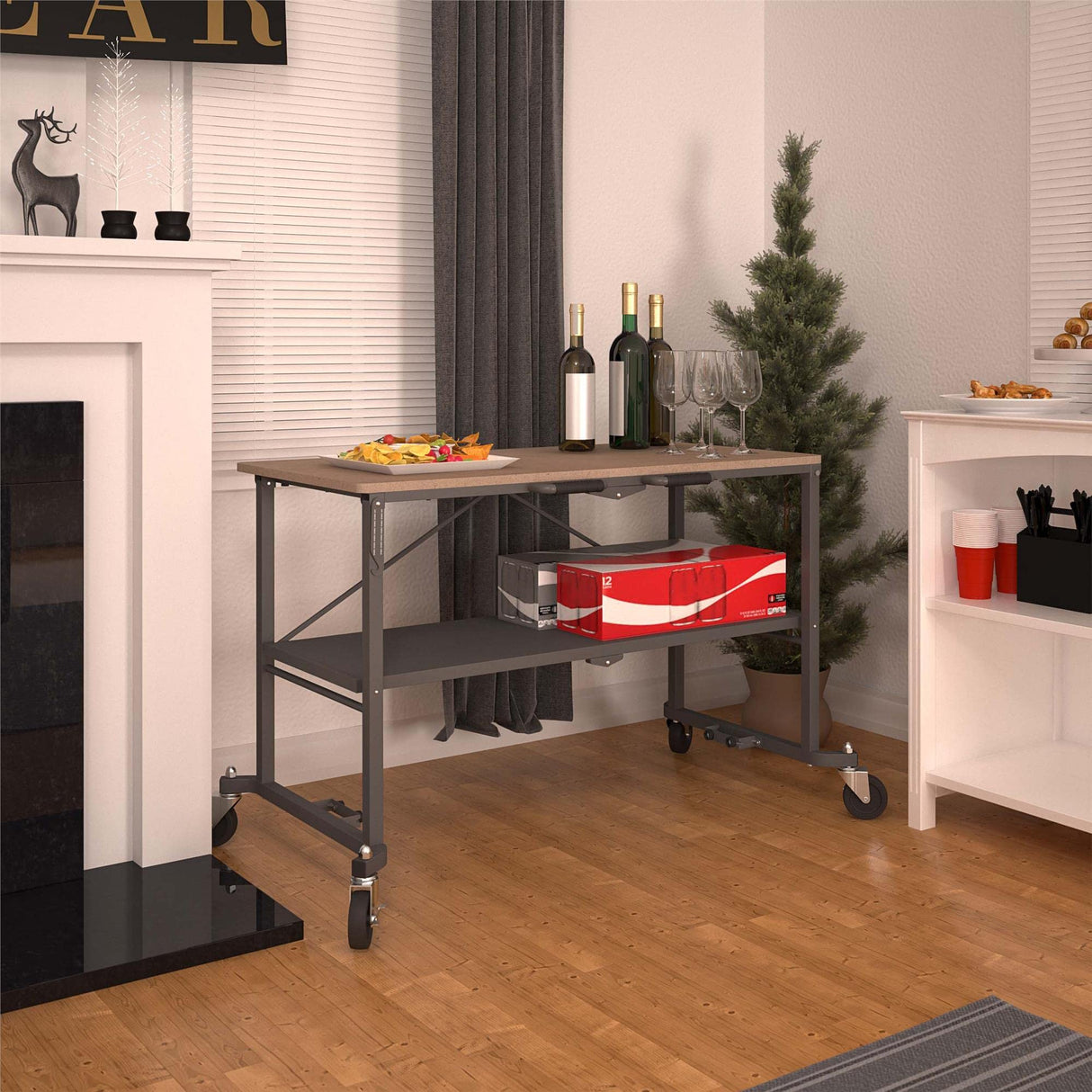 COSCO 66721DKG1E Folding Workbench and Table, Dark Gray CoscoProducts