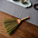 MXY Handmade Broom Soft Mini with Solid Wood Handle Retro Nature No Static Electricity Sweeping Broom Sofa, Car, Corner and More About 13 Inches MXY