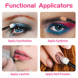 Cuttte Eyeshadow Applicators Makeup Brushes - 60PCS Disposable Eyeshadow Brush, Dual Sides Eye Shadow Applicator Sticks, 2.44 Inch Eye Makeup Cuttte