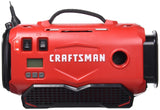 CRAFTSMAN V20 Tire Inflator, Compact and Portable, Automatic Shut Off, Digital PSI Gauge, Bare Tool Only (CMCE520B) Craftsman