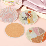 UPINS 8Pcs Boho Diamond Art Painting Coasters for Drinks DIY Coaster Diamond Art Kits for Adults Kids Beginners Diamond Art Craft Supplies (Boho) UPINS