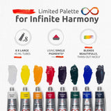 ZenART Non-Toxic Oil Paint Set for Professional Artists - 3 x 8 x 45ml Tubes - Bundle of Portrait, Essential and Impressionist Palette of ZenART Supplies