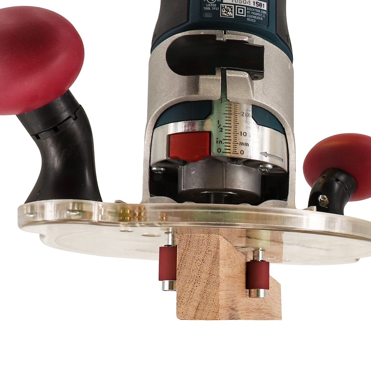 Milescraft 1225 Compact Sub Base - Universal Router Guide Sub Base for Compact Routers - Compatible with Porter Cable Style Routers, As Shown in Milescraft