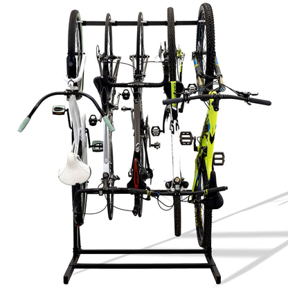 StoreYourBoard Freestanding Bike Storage Rack, Indoor Garage Floor Stand, Bicycle Organizer (5 Bike) - WoodArtSupply