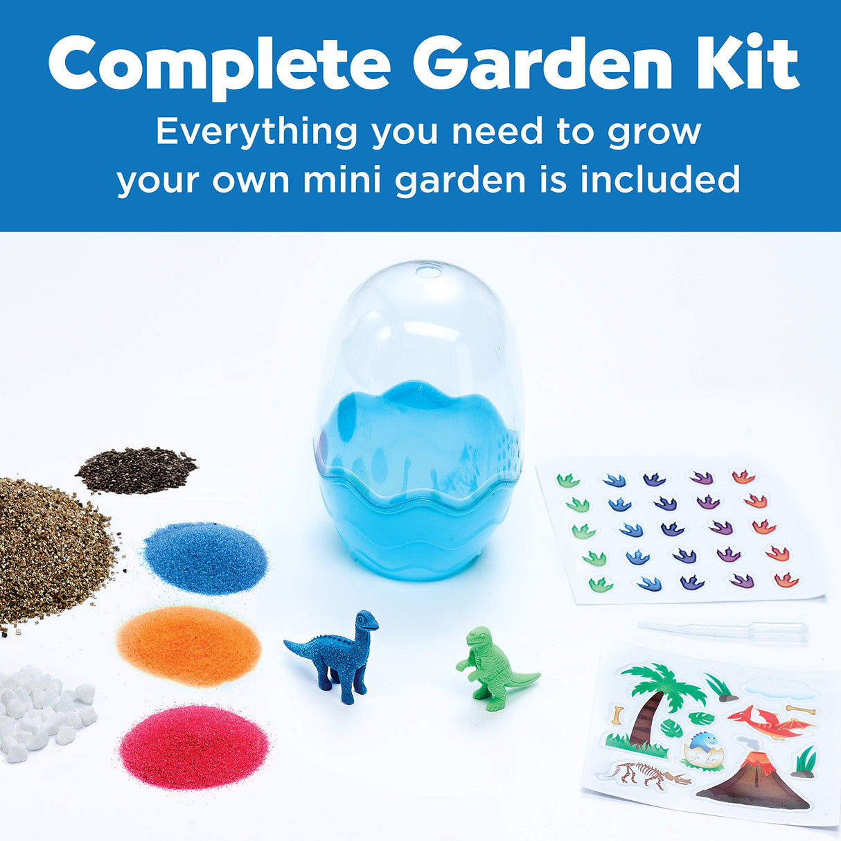 Creativity for Kids Mini Garden Dinosaur: Terrarium Kit for Kids - Dinosaur Crafts for Boys, Dinosaur Toy and Science Kit for Kids Ages 6-8+, Small Creativity for Kids
