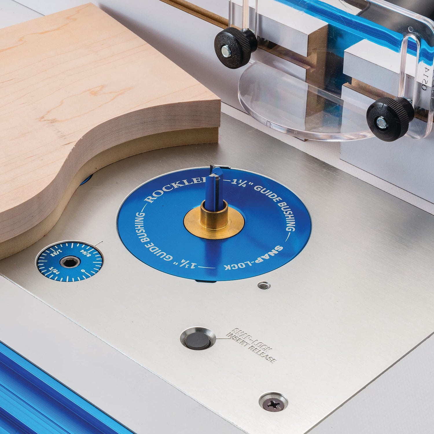 Snap-Lock Router Plate Insert Lock (5 Set) - Twist Locks for Router Table Insert Plate Fits Properly & Control Dust – Aluminum Router Table Insert ROCKLER