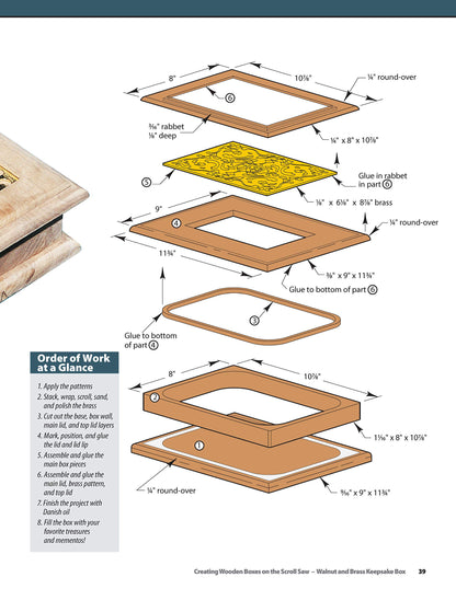 Creating Wooden Boxes on the Scroll Saw: Patterns and Instructions for Jewelry, Music, and Other Keepsake Boxes (Fox Chapel Publishing) 25 Fun - WoodArtSupply