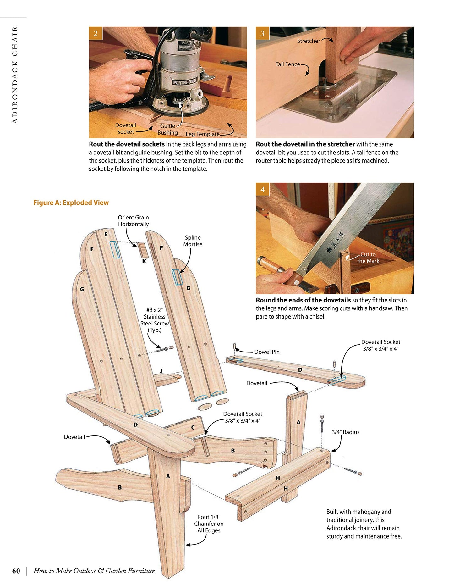 How to Make Outdoor & Garden Furniture: Instructions for Tables, Chairs, Planters, Trellises & More from the Experts at American Woodworker (Fox Chapel Publishing) 22 Decorative Step-by-Step Projects