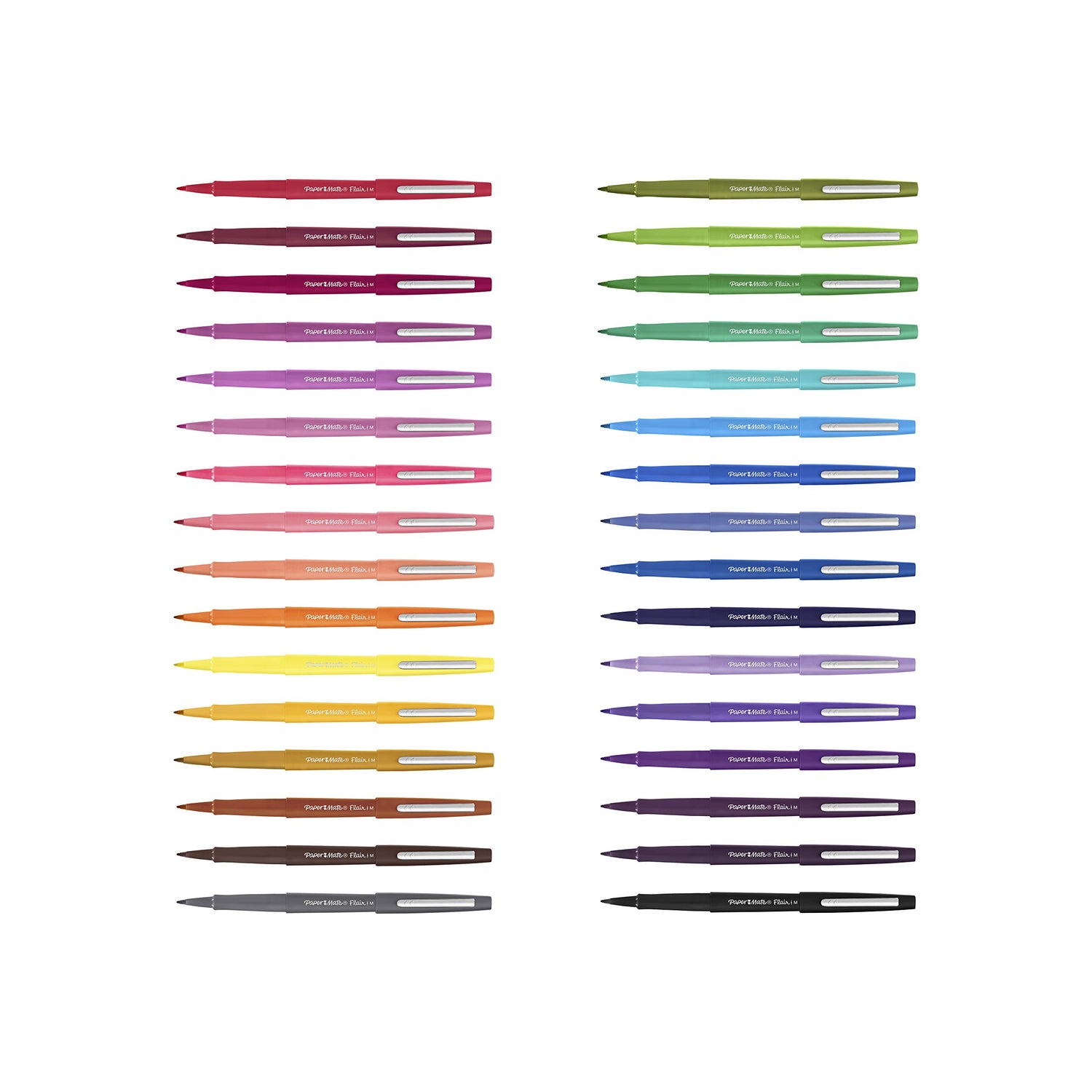 Paper Mate Flair Felt Tip Pens, Medium Point (0.7mm), Assorted Colors, 16 Count Paper Mate