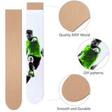 2 Pieces Sock Jig Straight Style Sock Jig Sublimation Crew Sock Jig Heat Press Dye Sublimation Jigs MDF Wood Athletic Sock Jig for Printing DIY Jetec