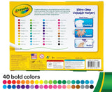 Crayola Ultra Clean Fine Line Washable Markers (40 Count), Colored Markers for Kids, Art Markers, Craft Supplies, Holiday Gifts, 3+ Crayola