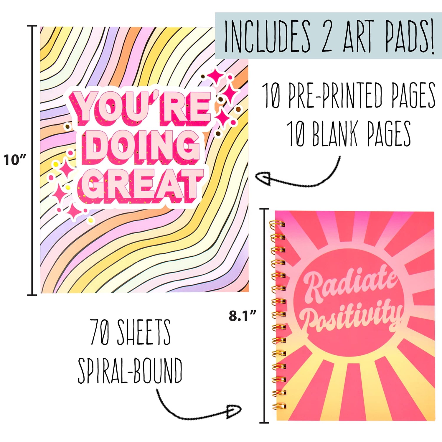 STMT D.I.Y. Artist Stationery Set, Art Journal Kit, Watercolor Kit, DIY Journaling Set for Girls Ages - 8+ STMT