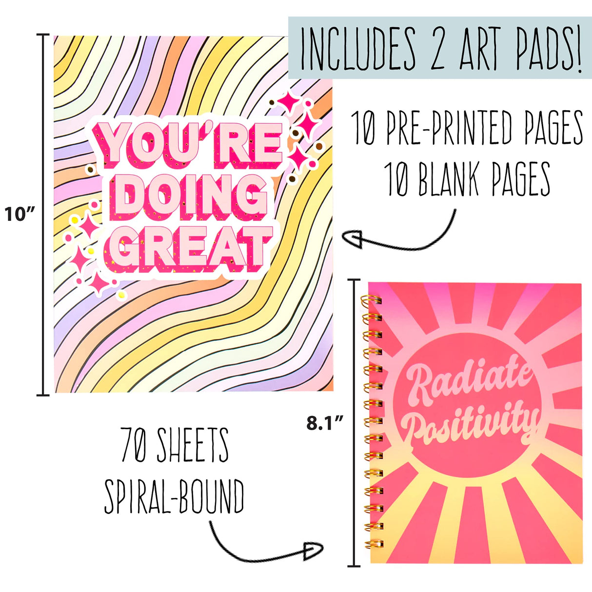 STMT D.I.Y. Artist Stationery Set, Art Journal Kit, Watercolor Kit, DIY Journaling Set for Girls Ages - 8+ STMT