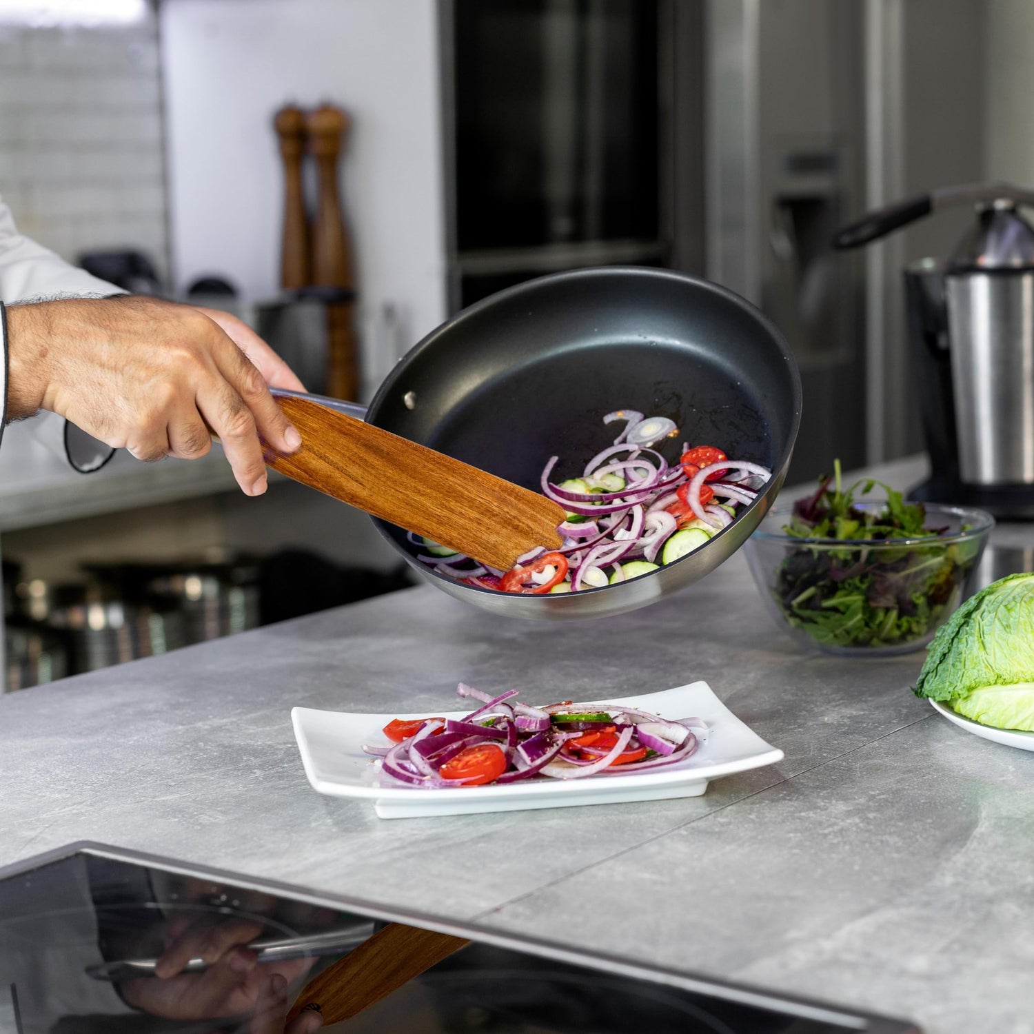 As Seen On TV, Spurtles Kitchen Tools Wooden, Plantéa Handmade Wooden Spoons for Cooking, Heat Resistant Wooden Spurtle Set Cooking Utensil For PLANTÉA