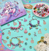 Girls Charm Bracelet Making Kit: Mermaid Jewelry Supplies Make Set Charm Bracelets Kits DIY Art Craft Set Girl Toys Age 5 6 7 8 9 10 11 12 Year Old BDBKYWY