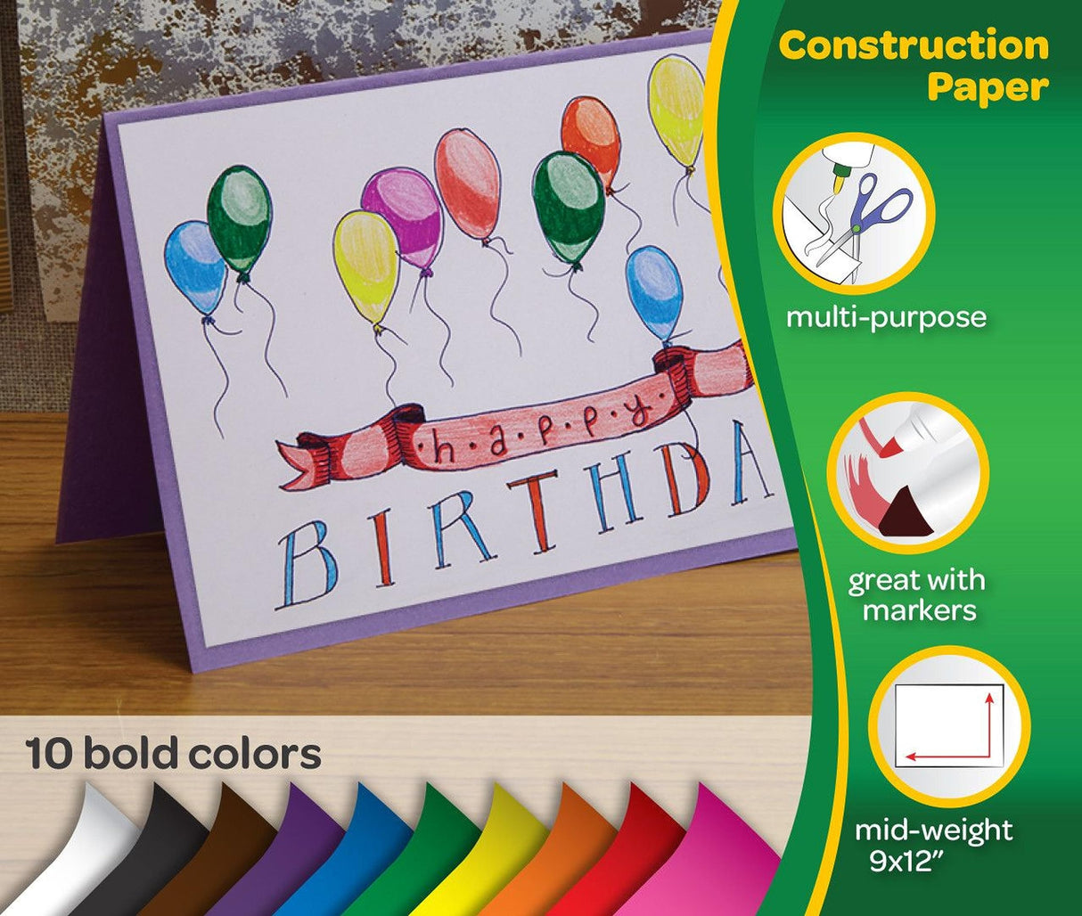 Crayola Construction Paper - 480ct (2 Pack), Bulk School Supplies for Kids, Classroom Supplies for Preschool, Elementary, Great for Arts & Crafts Crayola