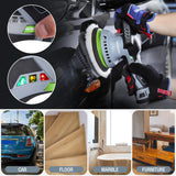 WORKPRO Cordless Car Buffer Polisher 6-Inch Dual Action Polisher for Car Detailing with 2 pcs 12V Rechargeable Battery, Orbital Polisher with WORKPRO