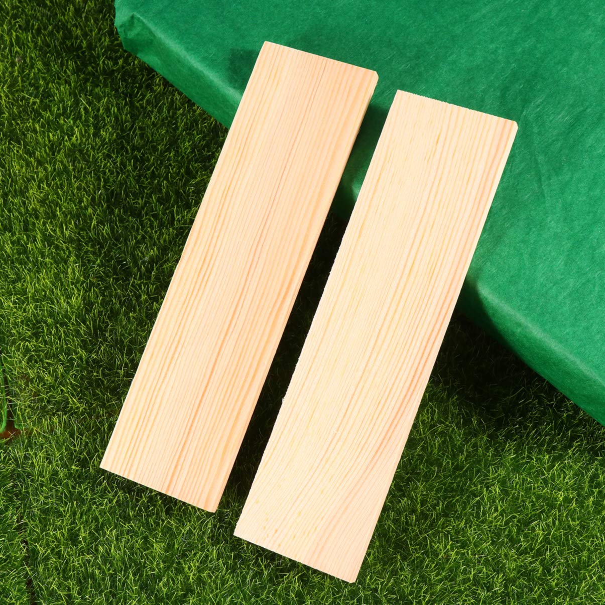 Healifty 10pcs Unfinished Wood Plaques Wooden Rectangle Cutouts Boards for DIY Wood Craft Making Painting Staining Burning 4x15cm Healifty