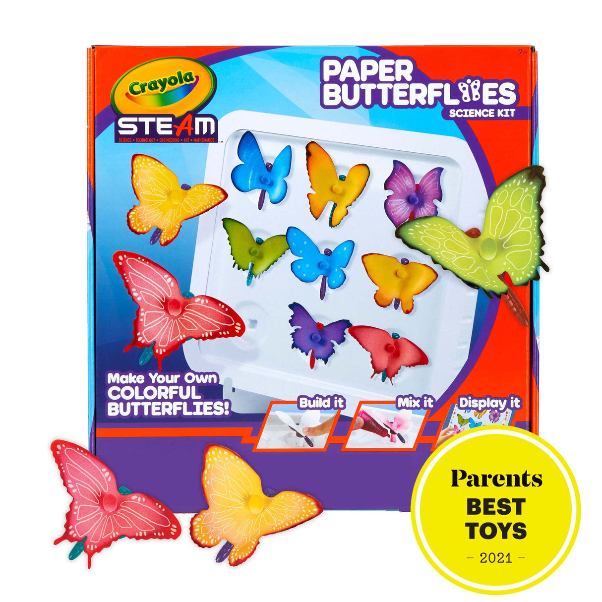 Crayola Paper Butterfly Science Kit, STEAM Toy, Gift for Kids, Ages 7, 8, 9, 10 Crayola