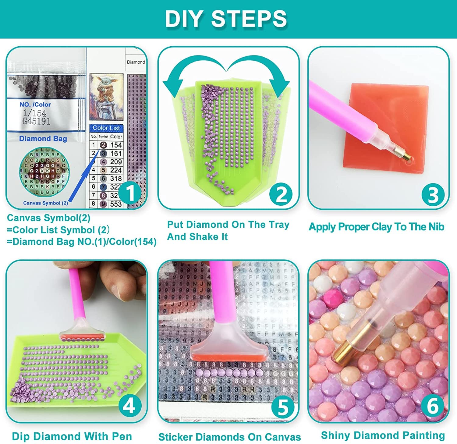 FOXKISS Horse Diamond Art Painting Kits for Adults - Full Drill Diamond Dots Paintings for Beginners, Round 5D Paint with Diamonds Pictures Gem Art FOXKISS