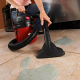 Shop-Vac 1.5 Gallon 2.0 Peak Wet Dry Vacuum, Portable Compact Shop Vacuum with Collapsible Handle Wall Bracket & Attachments, ‎2030100 Shop-Vac