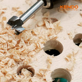 KENDO 16 Piece Forstner Bit Set, Made of Alloy Steel, Forstner Bits for Woodworking, Auger Opener Round Shank Drilling Cutting Tool for Hardwood, Kendo