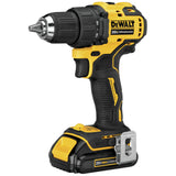 DEWALT 20V MAX* Cordless Drill / Driver Kit, Compact, 1/2-Inch (DCD708C2) DEWALT