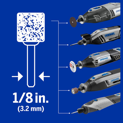 Dremel 734-01 Metal Cutting Rotary Tool Accessories Kit - 16 Piece Set - Includes Engraving Bit, Grinding Stones, and Carbon Steel Brush, Blue