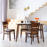 Livinia Canberra 47.2" Rectangular Wooden Dining Table/Mid Century Modern Malaysian Oak Kitchen Table (Walnut) Table Only Livinia