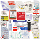 OSHA & ANSI First Aid Kit Refill/Upgrade, 50 Person, 208 Pieces, ANSI 2021 Class B - Includes Splint, Tourniquet, Tools, Single dose and More: Fill Urgent First Aid