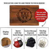 Personalized Wedding Anniversary Registry Gifts, Custom Engraved Cutting Board for Couples, Women, Men, Newly Wedding Gifts Serving Board, Christmas, Kenzal Customized