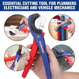 WORKPRO PEX Pipe Cutter with Sharp 7Cr17MoV Blades, Hose Cutter with 1/8"-1-5/8" Cutting Capacity, Tubing Cutter for PPR, PE, PP, and Rubber Hoses, WORKPRO