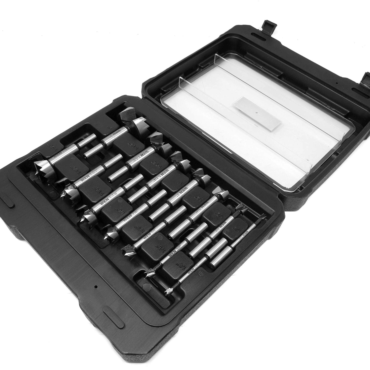 WEN FB5114 14-Piece Forstner Bit Set with Carrying Case WEN