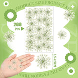 200 Pcs Pressed Dried Flowers for Resin Art Ammi Majus Natural Pressed Dried Flower Dry Flowers for Crafts DIY Wedding Home Decor Scrapbooking Gift Fabbay