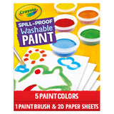 Crayola Spill Proof Watercolor Paint Set, Washable Paint for Kids, Ages 3, 4, 5, 6 Crayola