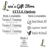 Custom Engraved Wood Pen Set With Maple and Rosewood Finish, Executive Pen and Box With Free Personalization Generic