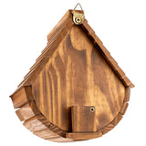 MIXUMON Bird Houses for Outside, Outdoor 3 Hole Bird House Room for 3 Bird Families Bluebird Finch Cardinals Hanging Birdhouse for Garden (Set 1) MIXUMON