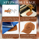 60 Pcs Blank Leatherette Hat Patches with Adhesive Rustic Leatherette Rounded Rectangle Patch Faux Leather Patches for Hats Costumes Fabric Repair Dunzy