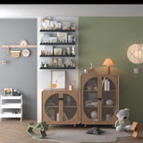 Seocry Set of 4 Kids' Wood Floating Bookshelves for Nursery - Stylish Storage and Display Ledge Seocry